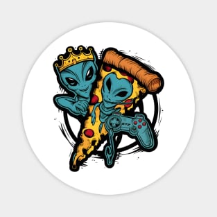 Alien Pizza Magnet